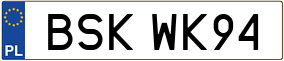 Trailer License Plate